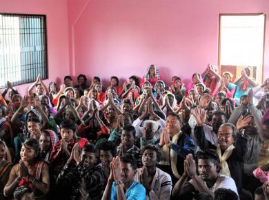 <p>A Brethren In Christ Nepal congregation. Photo: Henk Stenvers</p>