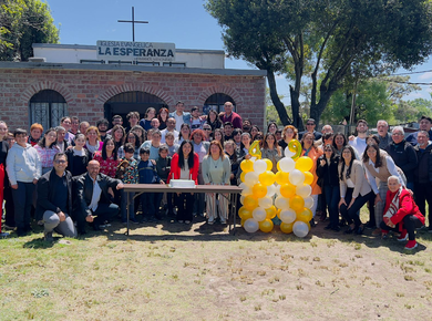 A group photo of Celebration of the 49th anniversary in one of the MB congregations in Uruguay.  