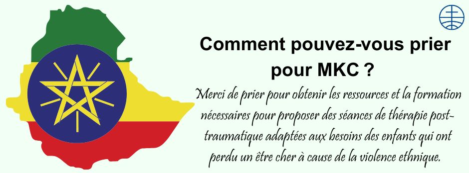 Merci de prier pour obtenir les ressources et la formation nécessaires pour proposer des séances de thérapie post-traumatique adaptées aux besoins des enfants qui ont perdu un être cher à cause de la violence ethnique.  